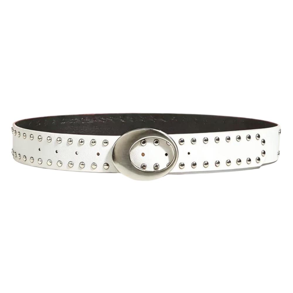 PU Leather Women Niche Belts Rivets Waist Belt Trendy American Retro Belt For Jeans,Skirt