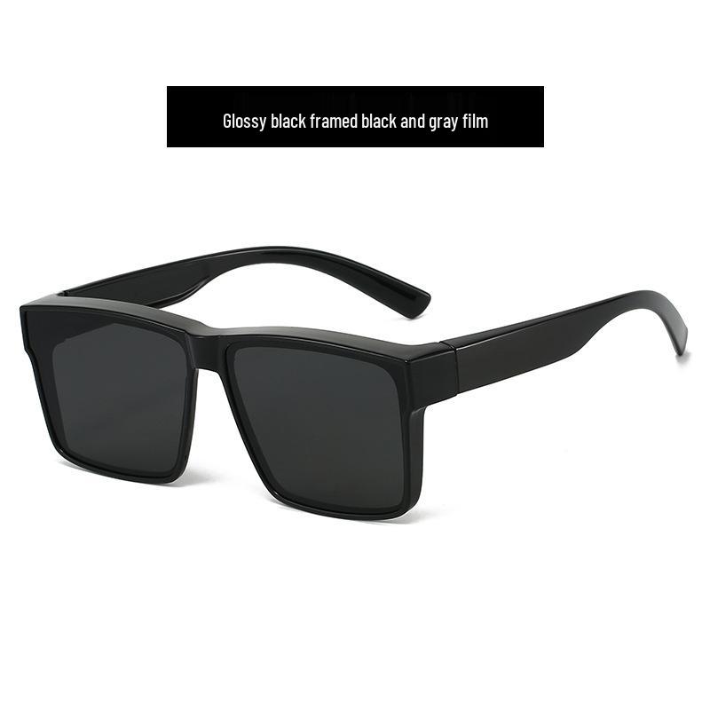 Ochelari peste ochelari unisex GM: Ochelari de soare pentru condus anti-UV, Protecție solară la modă, Se poartă peste ochelarii de vedere, Design 2-în-1