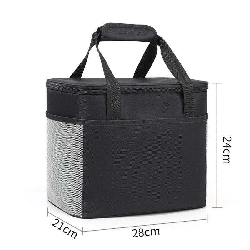 Tragbare Thermos-Lunchtasche Lebensmittelbox Langlebige Wasserdichte Büro-Kühltasche Lunchbox Eisgekühltes Etui Camping Oxford Abendessen Tasche