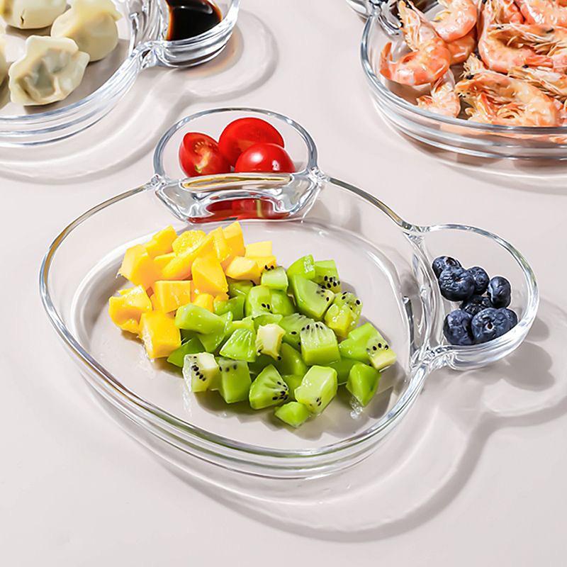 Kreative bjørneformede krydderfat Skjellformet dumplingbolle Serveringsbrett Dippsaus Salat Fruktfat Kjøkkenbordsservise