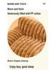 All-Season Striped Rabbit Fur Pet Bed: Winter Warm Sofa for Cats & Dogs