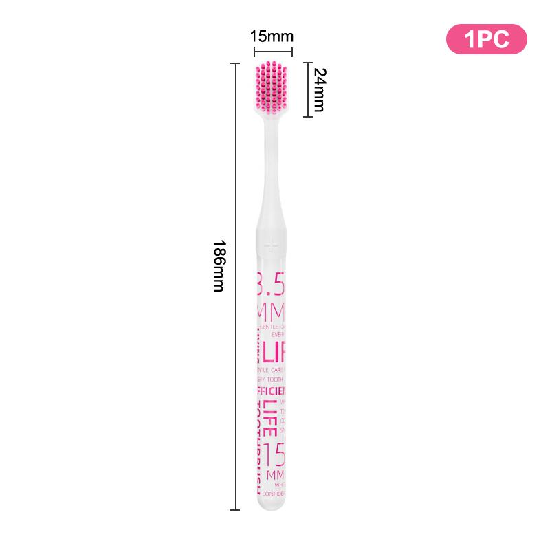 Dopamine Black Powder Toothbrush Soft Bristles High Value Korean Style Trendy Home Washing Wide Head Toothbrush