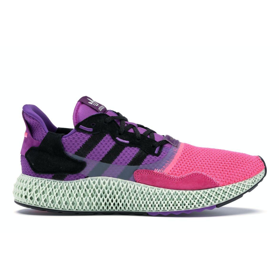 

Кроссовки унисекс adidas Sneakersnstuff x ZX 4000 4D Sunset Purple Pink Black FV5525