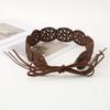 Retro Wide Belt Ethnic Style Bohemian Belt Elegant Waist Belt  for Women