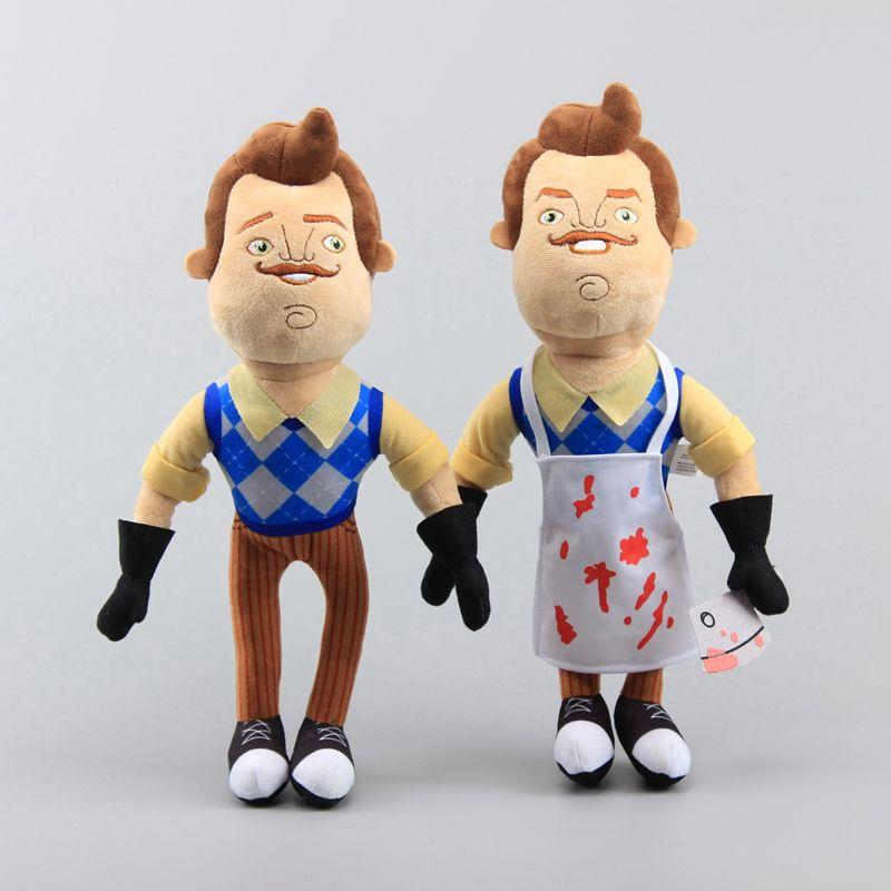 Neighbor Hello 5 Flashlight Butcher Neighbor Plush Figure Toy Doll Stuffed