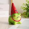 Charming Little Frog Garden Ornament – Pointed Hat Sculpture for Balcony Succulent Pots and Micro Landscapes