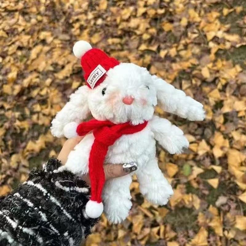 Bunny Plush Stylish Doll Keychain With Soft Fabric And Adorable Design Kids For