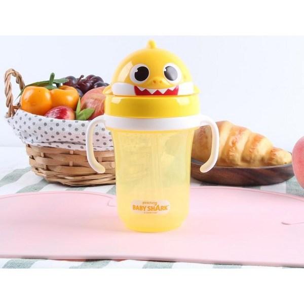Izoum Baby Shark 3D Straw Water Bottle 300ml, 1 Piece