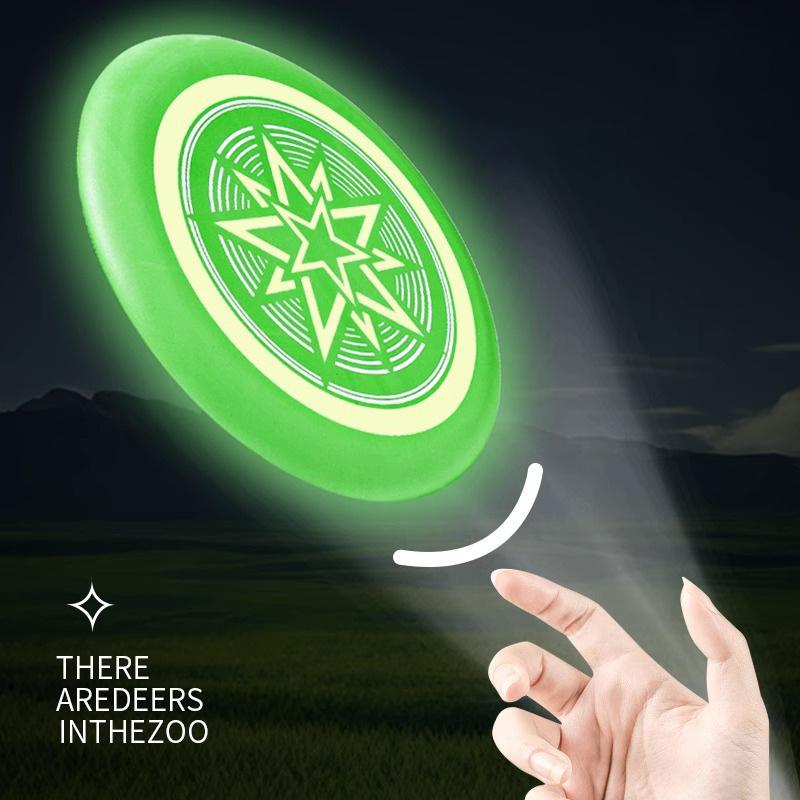 Desenho Animado Luminoso Segurança Crianças Profissional Lançamento Manual Frisbee Macio Animal de Estimação Frisbee ao Ar Livre Esporte de Movimento Competitivo Brinquedo Presente