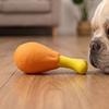 Yousheng 2 Stück Hähnchenschenkel Hundespielzeug Bissfestes Kauspielzeug für kleine Hunde und Welpen Interaktives Geräuscherzeugendes Hundespielzeug Lindert Langeweile und