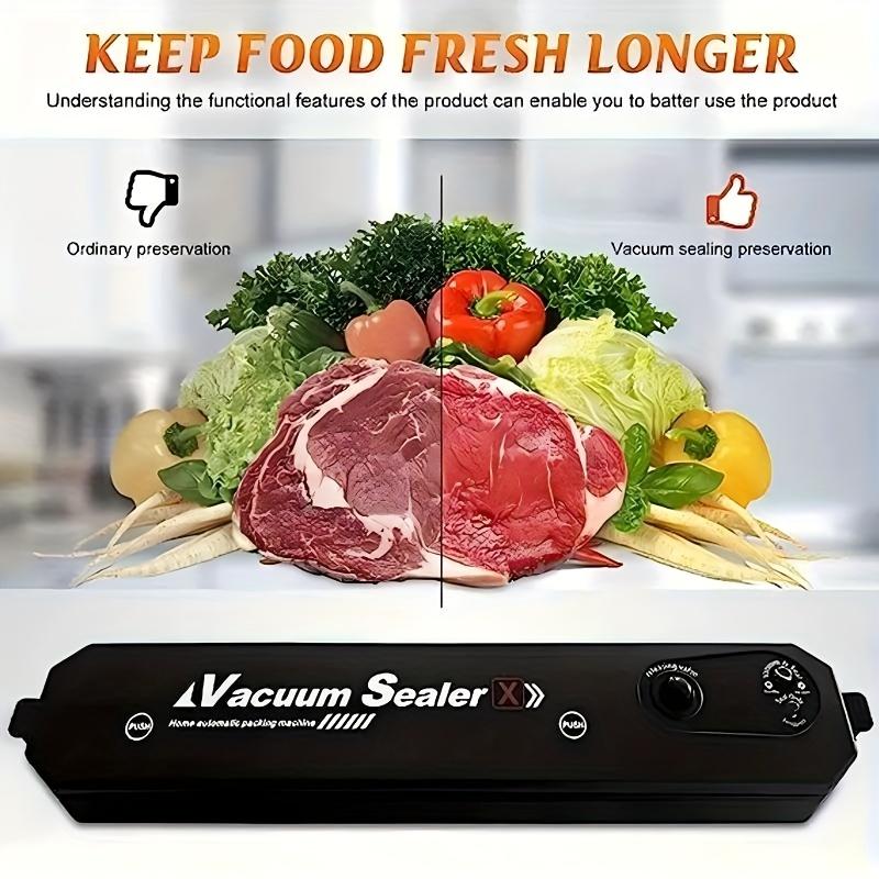 Vacuum Sealer for Food Preservation and Low Temperature Cooking, Automatic Gas Food Sealing System