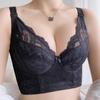 Adjustable Anti-Sagging Plus Size Lace Bra for a Slimmer Big Bust Look with Side Support