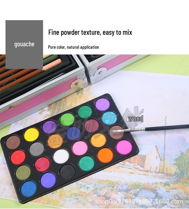 Pinsel 145 Aluminium Box Set: Doppelschichtige Kinder-Zeichen- und Graffiti-Kunstwerkzeuge - Perfektes Preisgeschenk zum 1. Juni