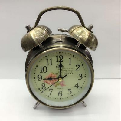 Qingqi Retro Ringing Alarm Clock 4-inch Ringing Clock Children's Study Desk Clock