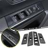 Carbon Fiber 4X Window Lift Switch Panel Cover Trim For Honda CR-V CRV 2023 2024