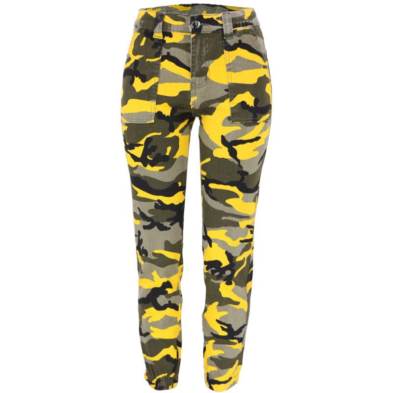 

2025 A/W Women s Camouflage Hip-Hop Casual Denim Pants - Street Style 3XL