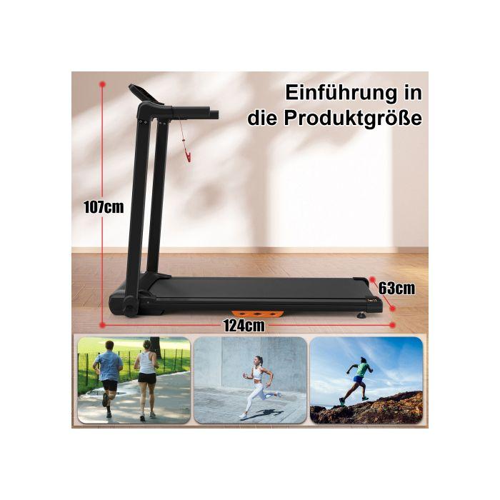 Tapis roulant pliable - NEWTRAL - Modèle 12 km/h - Capacité 120 kg - Écran LED - 12 modes préréglés