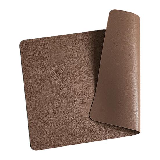 Double-Sided Placemat Waterproof Oil-Proof Heat Resistant Coaster for Dining Table Faux Leather Non-Slip Pad for Restaurant