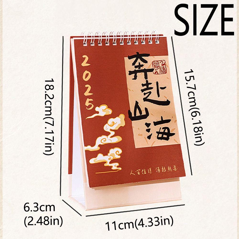 Retro Style Desktop Calendar Practical Monthly Planner  Home Decorations