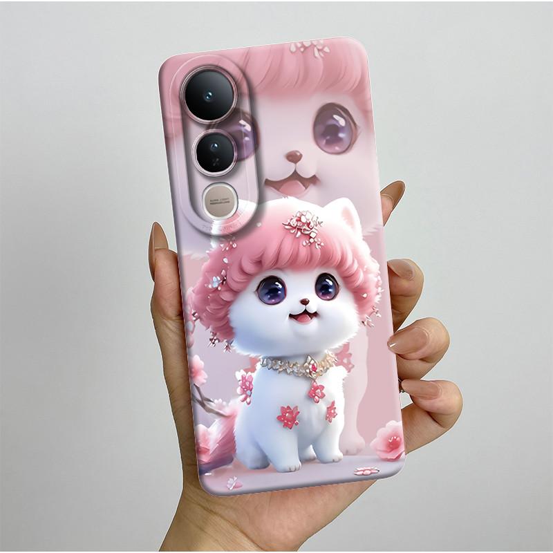 For Vivo V50 Lite 5G Phone Case Aesthetic Luxury Soft Silicone Shockproof Camera Lens Protective Back Covers Anti Slip Fundas