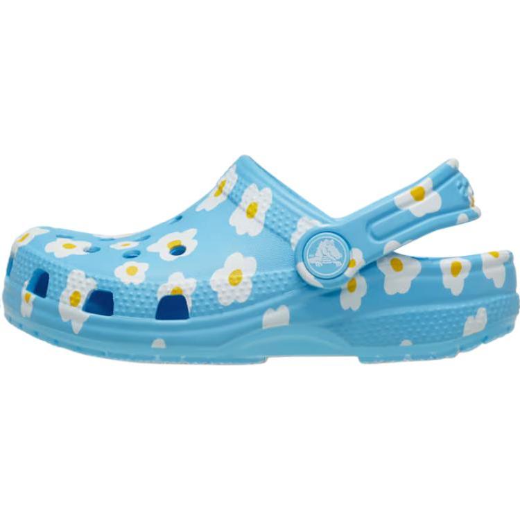 

Crocs Classic Daisy Clog Anti Slip Wear Resistant Low Top Toddler Shoes Blue Infant And Toddler 24-25 синий