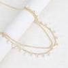 Elegant Two Strand Imitation Pearls Belly Chain With Dangling Fringes For Party And Wedding