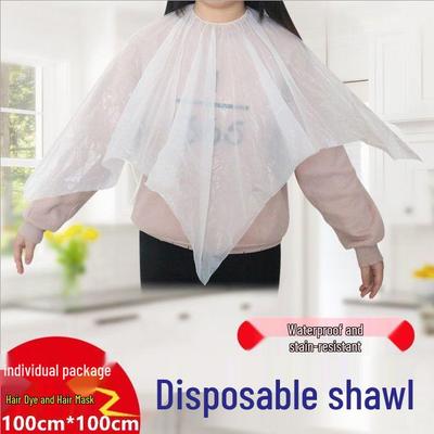 Disposable Elastic Neckline Shawl for Hair Treatment: Dyeing, Perming, and Barber Capes for Salons