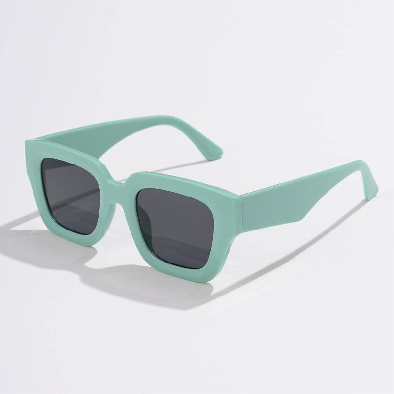 Women Men Retro Rectangle Shades Sunglasses Shade Sports Large border Sun Glasses Outdoor Eyeglasses Broad Leg Eyewear