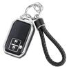 HOYZE Key Case, Key Cover, Cute, Car, Smart Key Case, Braided Leather, Key Chain,