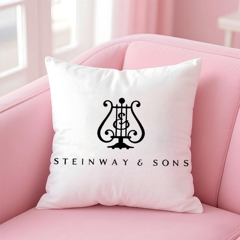

Подушка Steinway & Sons Мягкая плюшевая декоративная подушка Чехол для подушки Двусторонний печатный чехол для подушки для дивана Домашний декор 30x30cm