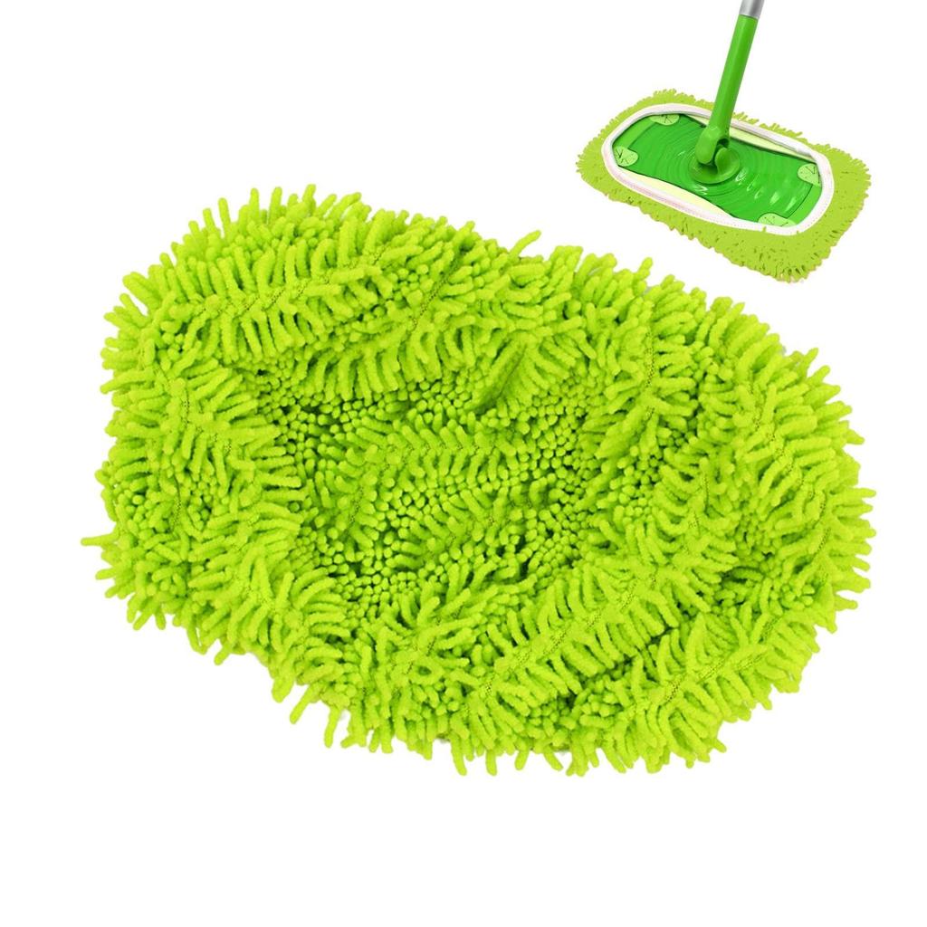1 ks hadříku z mikrovlákna na mop, čisticí strana, pro úklid domácnosti a koupelny, pro ploché mopy Swiffer, opakovaně použitelný, vhodný pro mop 25x11,5 cm