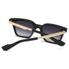 Latest European and American Men's Square Eyewear Retro Double-Sorghum Square Frame Sunglasses Cross-Border Spot 6069