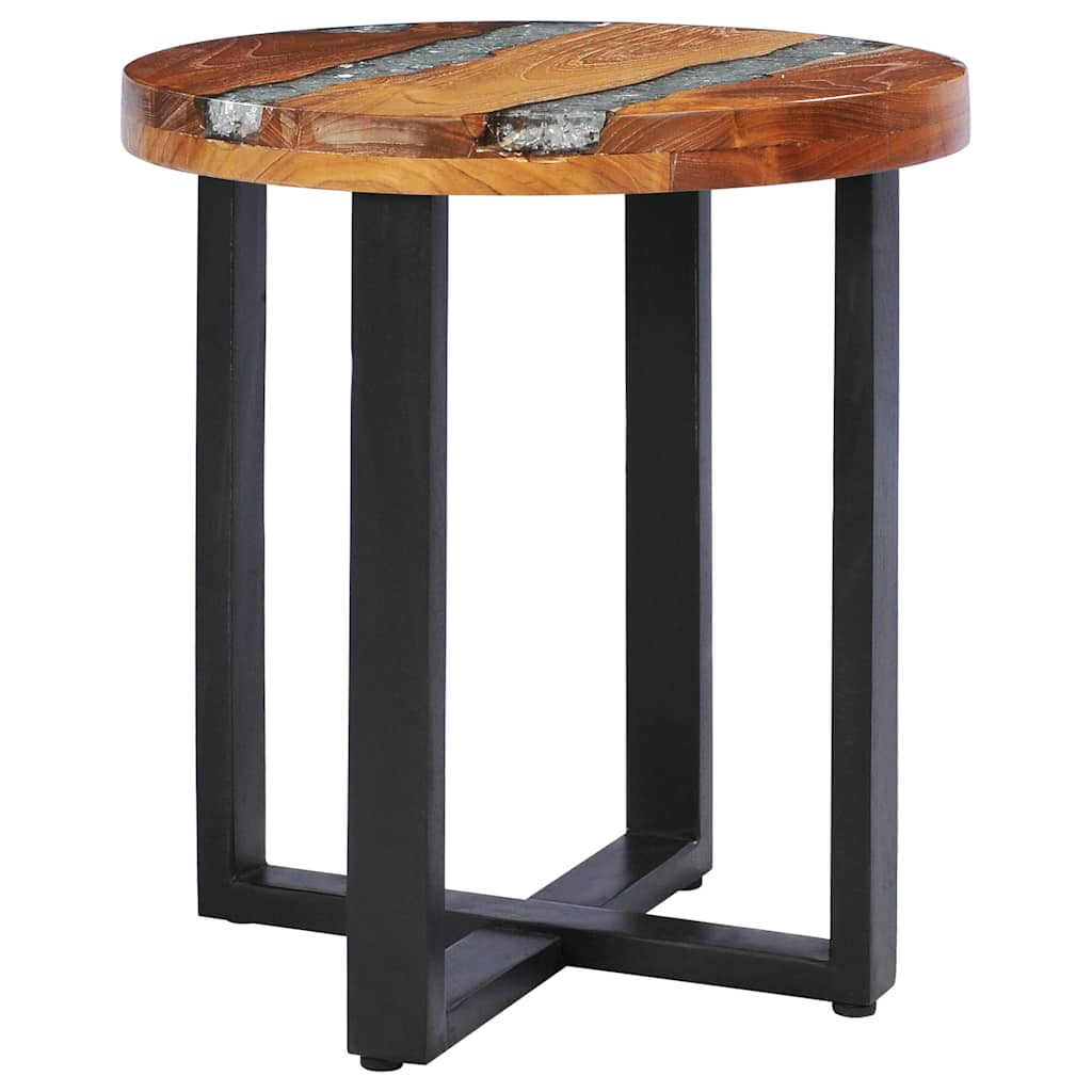 Coffee Table 40 x 45 cm Solid Teak and Polyresin