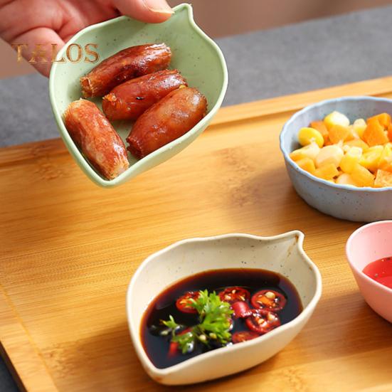 10 pezzi piatto per salsa per uso alimentare, contatto, mantenere pulito, ecologico, moda, portatile, a forma di foglia, piatto per salsa, strumento per la tavola, per il ristorante