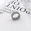 Titanium Steel Woven Mesh Ring Does Not Fade Wind Simple Mesh Men'S And Women'S Jewelry Ring