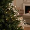 Crystal Dangle Christmas Crystal Spray Pick Artificial Christmas Spray  Holiday Wedding Decor