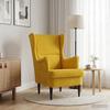 Armchair Yellow Velvet