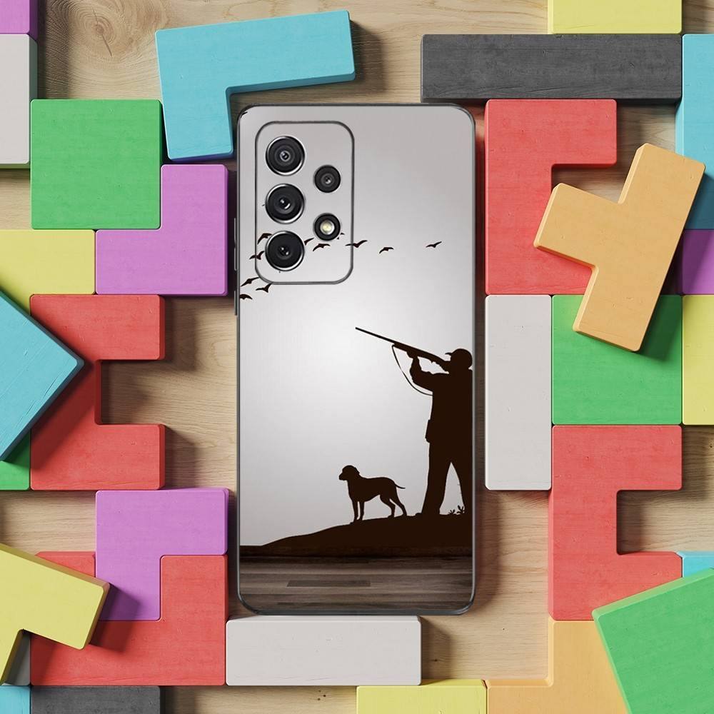 Hunter Dog Phone Case For Samsung S9,S10,S20,S10,S21,S25,S24,S23,Ultra,FE,Plus,Lite,Soft Silicone Black Cover