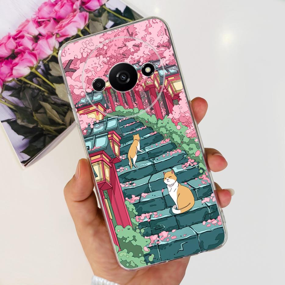 For Xiaomi Redmi A3 Case Cute Fashion Painted Cover Soft Silicone Protective Shell For Xiaomi Redmi A3 RedmiA3 Phone Case Bumper