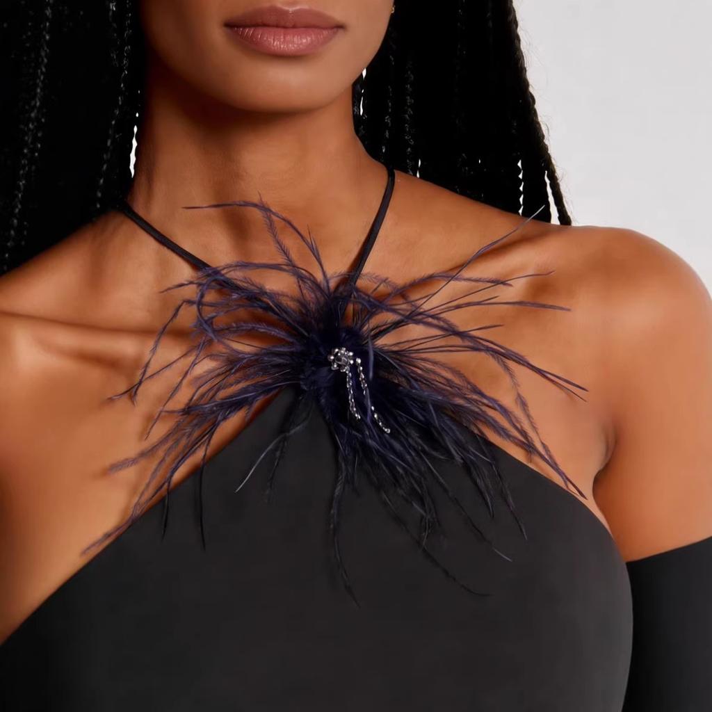 New suspender mesh splicing fringed decorative dress women's clothing