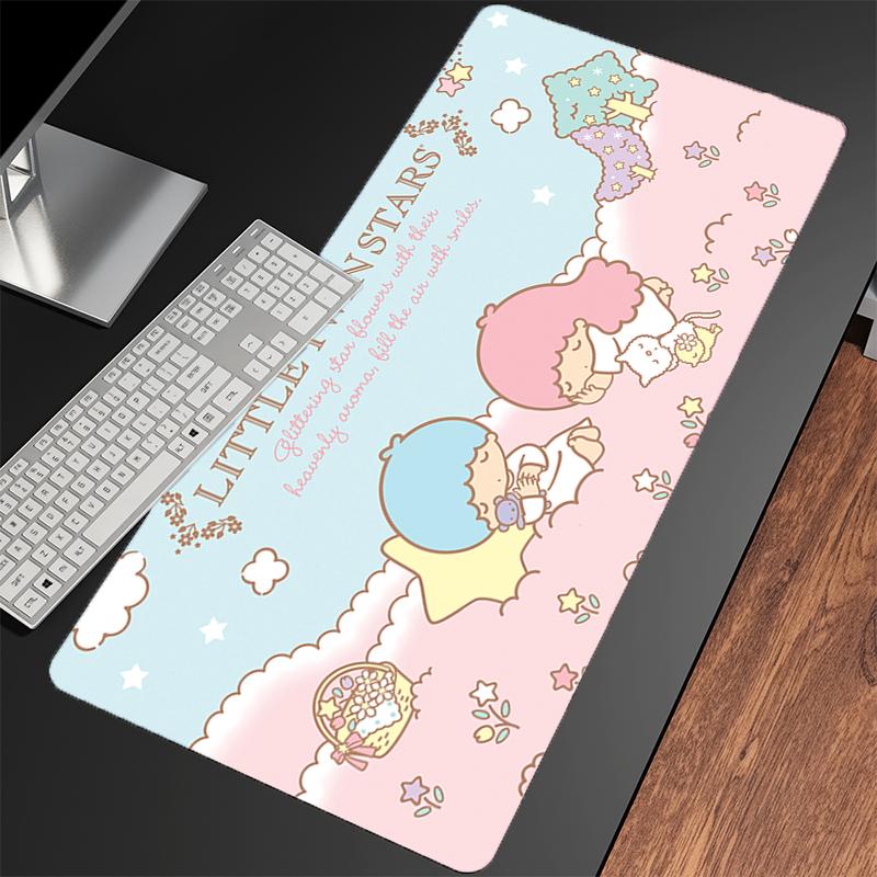 Mouse Pad Little Twin Star Computer Speed Type Varpet Mat For Esports Players Laptop Keyboard Pad Mousepad Office PC Desk Mat