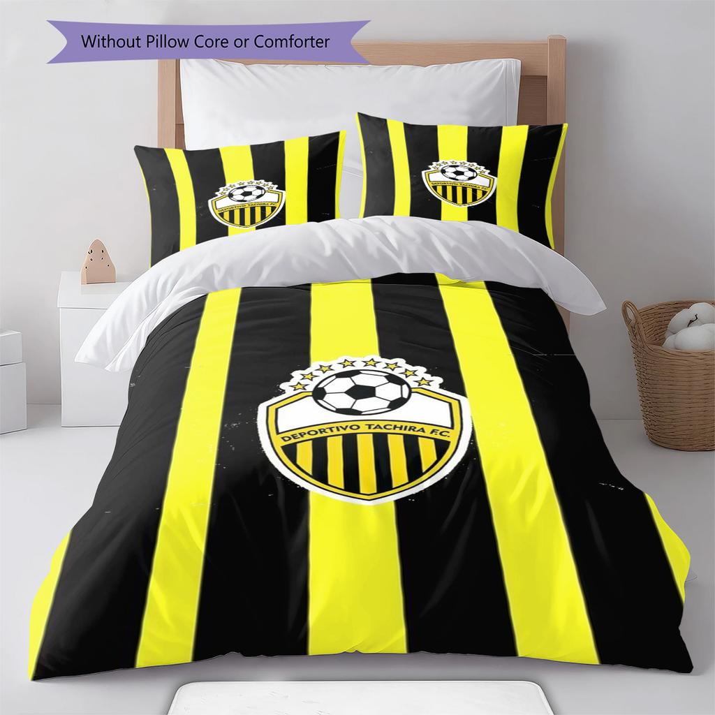 Deportivo Chicara FC Pattern Bedding Set Quilt Cover Pillowcase Home Decor Gift (1 * duvet cover + 2 * pillowcase, without core)