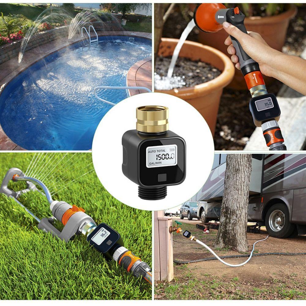 High Accuracy Water Flow Meter Digital Display Water Consumption Meter Outdoor Irrigation