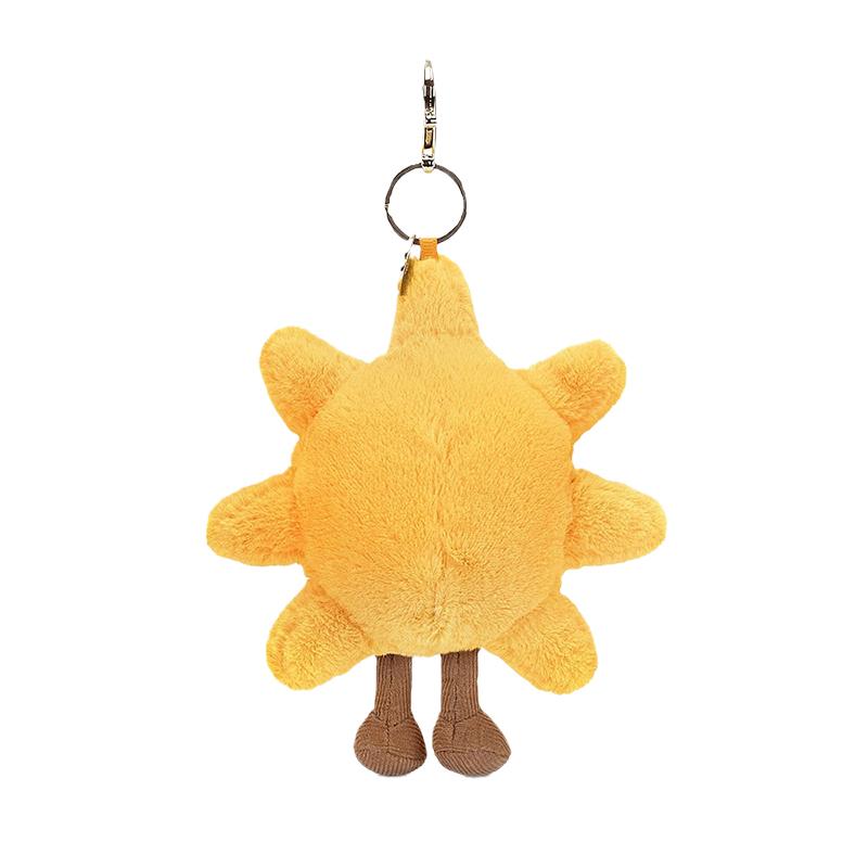 Jellycat Fun Items Series Sun Bag Charm Yellow Doll Plush Pendant 14cm Height