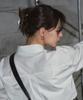 Leathery Bethny Silver Hair Clip [Glossy Metal]