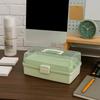 Plastic 3 Layer Storage Box Portable Tackle Box Durable Multipurpose Storage Box  Workspace Storage