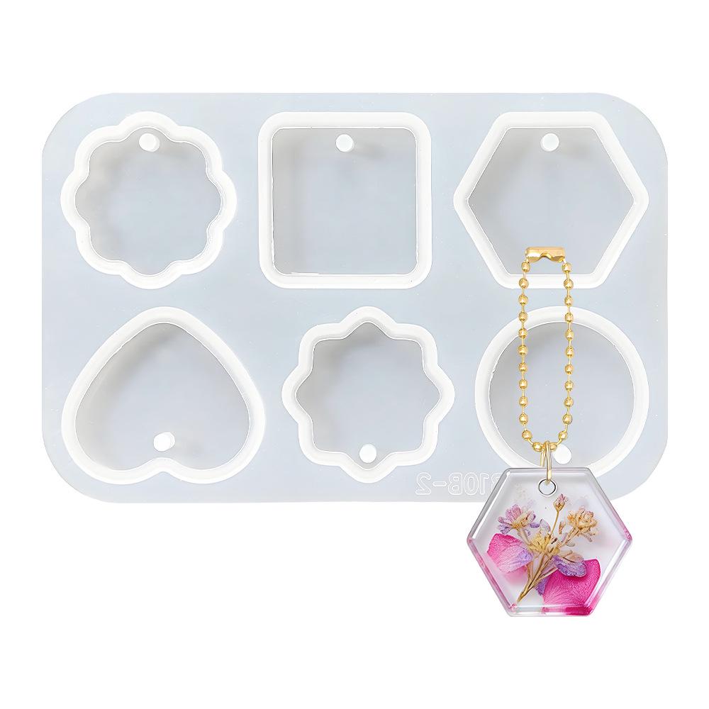 Geometric Earring Silicone Mold: Butterfly, Star, Heart Keychain & Pendant