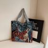 Canvas Bag With Embroidery For Casual Daily Use And Urban Style