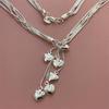 925 Silver-Plated Tai Chi Snake Bone Necklace, Korean Style, 46CM, In Stock, Popular Design