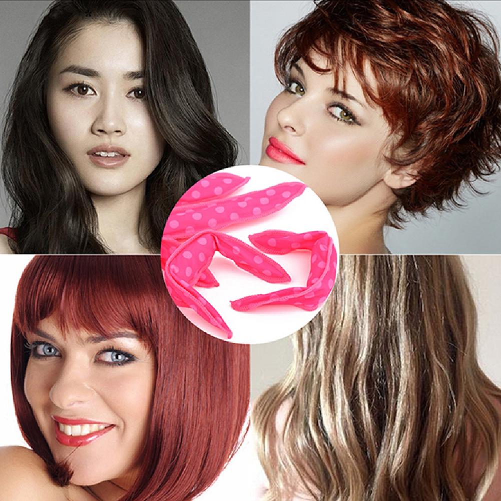 12Pcs/bag Curler Rollers DIY Night Sleep Foam Hair Curler Soft Satin Sponge Pillow Hair Rollers No Heat Household Styling Tools